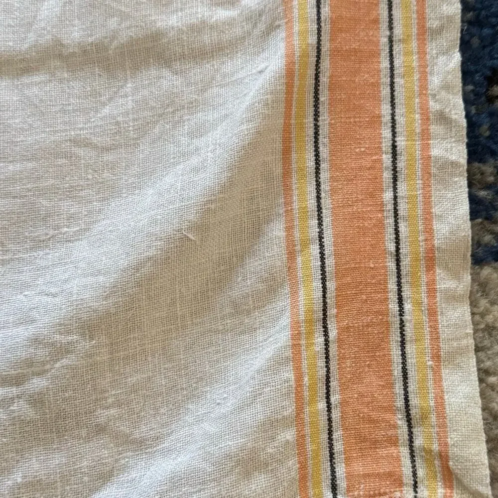 Cottage Core Kitchen Pot Holder Tea Towel Set Orange Brown Fall Thanksgiving